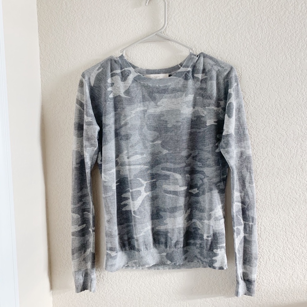 Sparkly Camo Sweater